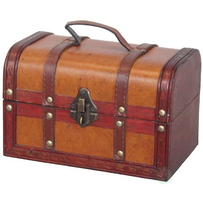 Vintiquewise Decorative Leather Small Treasure Box : Target