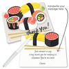 Big Dot of Happiness Let's Roll - Sushi - Shaped Thank You Cards -Japanese Party Thank You Note Cards with Envelopes - Set of 12 - 2 of 4