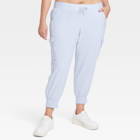 Women's Stretch Woven Cargo Pants 27 - All In Motion™ Lavender 2x : Target