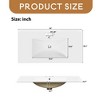 36" Modern Bathroom Vanity with Ceramic Sink, Soft Close Doors, 4 Drawers for Storage - 4 of 4