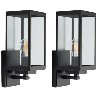 Rinnah 6.2" Outdoor Sconce (Set of 2) - PLT7035 - Bronze - Safavieh
