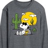 Men's - Peanuts - Snoopy and Woodstock Long Sleeve Graphic T-Shirt - 2 of 4