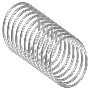 Unique Bargains Metal Electroplating Macrame Crafting Crafts Hoop 12 Pcs - 1 of 4