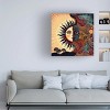 Canvas Wall Art - Sasha 'The Moon Says to the Sun I' Wall Art for Living Room, Bedroom, or Office Décor by Trademark Fine Art - 18 x 18 Inches - 3 of 4