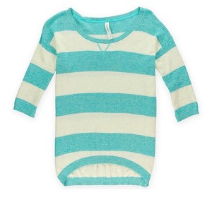 Aeropostale Womens Striped Ribbed Knit Sweater - 1 of 1