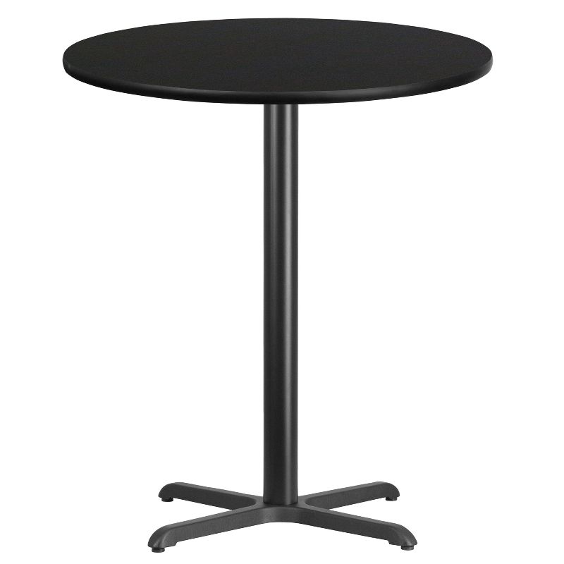 Flash Furniture 36'' Round Laminate Table Top with 30'' x 30'' Bar Height Table Base, 1 of 3