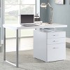 Vynxaria Reversible 3-Drawer Office Computer Desk with File Cabinet, Metal Frame Home Office Workstation - 4 of 4