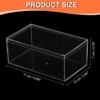 Unique Bargains Square Cube Clear Acrylic Box with Lid for Candy Tiny Jewelry Display - 2 of 4