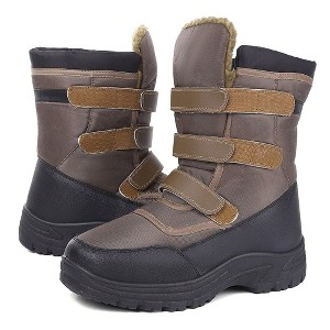 Mens Snow Boots Winter Insulated Waterproof Shoes Warm Fur Line Bootie Non-Slip Outdoor Winter - 1 of 4