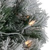 Northlight Pre-Lit Snowy Bristle Pine Artificial Christmas Tree - 6' - Clear Lights - 4 of 4