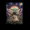 Men's Star Wars The Mandalorian The Child Starry Night Pull Over Hoodie - 2 of 4
