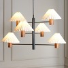 Jonnah 6 Light 41" Pendant - PND3007 - Walnut/Black - Safavieh - 4 of 4