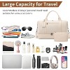 21-Inch Heavy-Duty Canvas & Leather Weekender Duffel Bag 2-Piece Set with Shoe Compartment, Large Travel Overnight Tote - 3 of 4