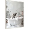 Amanti Art Elephant Bath Bliss by Niky Rahner Framed Canvas Wall Art - 2 of 4
