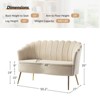 Savier 50.2" Contemporary  Living Room and Bedroom Loveseat  | KARAT HOME - image 4 of 4