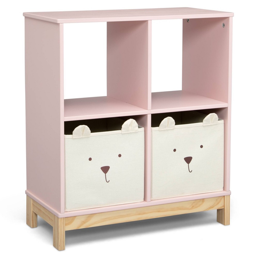 Photos - Wardrobe babyGap by Delta Children Brannan Bear Bookcase with Bins - Blush