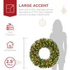 Best Choice Products Pre-Lit Christmas Wreath w/Berries & Pinecones, Large Artificial Indoor/Outdoor Décor, Plug-in - 3 of 4