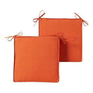 Kensington Garden 2pc 18" Square Outdoor Chair Pad - 1 of 4