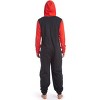 Marvel Avengers Spider-Man Adult Fleece Zip Up Pajama Coverall - 4 of 4