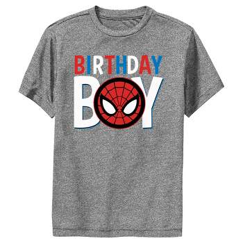 Boy's Marvel Birthday Boy Spider-Man Performance Tee
