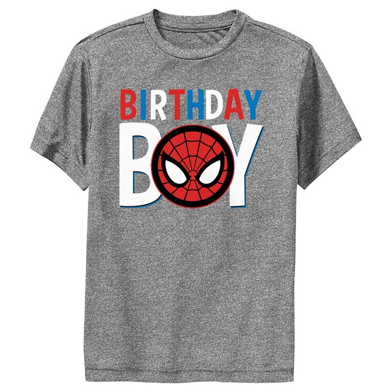 Boy's Marvel Birthday Boy Spider-Man Performance Tee, 1 of 5