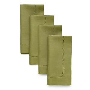 Solino Home Linen Classic Hemstitch Dinner Napkins - 1 of 4