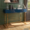 CLIHOME 42-in Modern/Contemporary Console Table, Writing Desk with 2 Drawers - 3 of 4