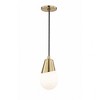 Mitzi Cora 1 - Light Pendant in  Aged Brass White Shade - 2 of 2