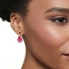 Ross-Simons 6.50 ct. t.w. Pink Topaz and .80 ct. t.w. Rhodolite Garnet Drop Earrings With .14 ct. t.w. Diamonds in 18kt Gold Over Sterling - 2 of 4