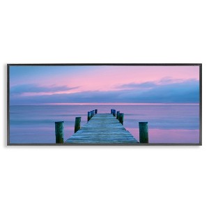 Stupell Industries Dock at Sunset Horizon, 24" x 10" - 1 of 4