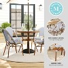 Martha Stewart Lily Pond Indoor-Outdoor Bistro Dining Table with 4 Stackable Bistro Chairs - 4 of 4
