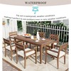 Whisen Acacia Wood Outdoor Dining Table And Chairs Suitable For Patio, Balcony Or Backyard - 4 of 4