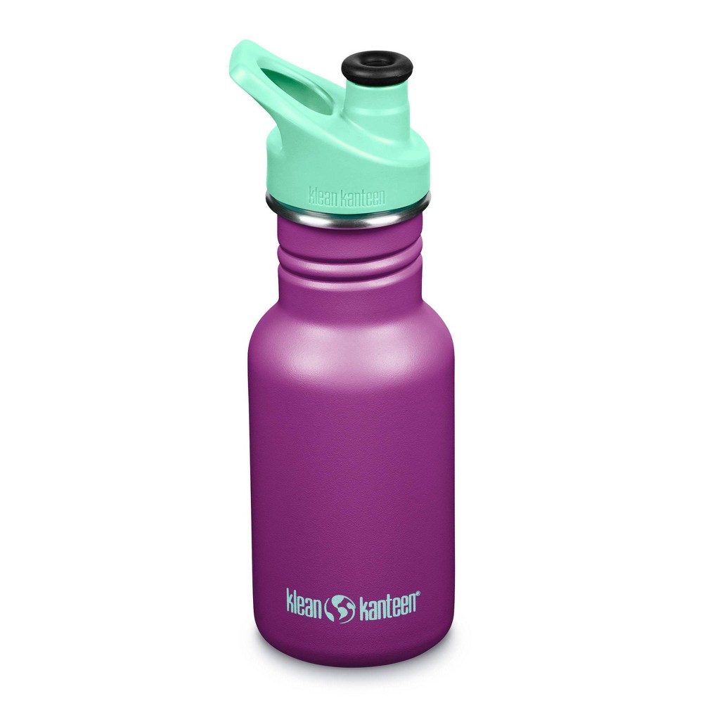 Klean Kanteen Kids' 12oz Stainless Steel Classic Narrow Water Bottle with Sport Cap - Purple