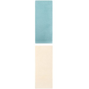 REGALWOVEN Solid Stripe Pattern Bathroom Face Hand Towels 14" x 30"/13" x 30" 2 Pcs - 1 of 4