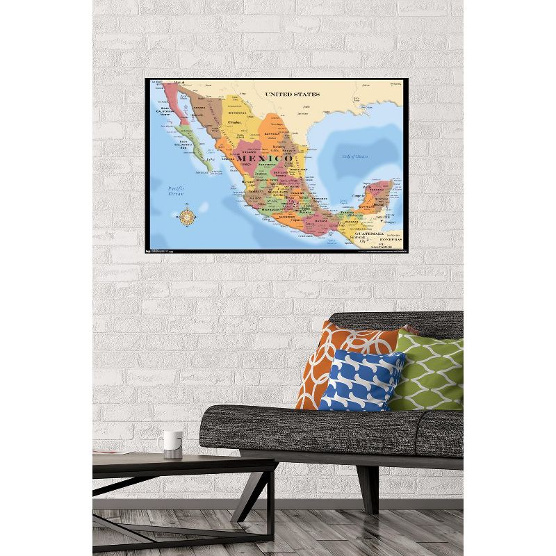 Trends International Map - Mexico Unframed Wall Poster Prints, 2 of 7