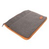 RadioShack 15.6" Nylon Laptop Protector Sleeve With Handle Gray and Orange 2605148 - 3 of 4