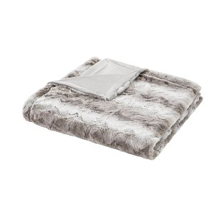 Alaina Faux Fur Throw - 1 of 4