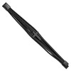 Chisel Stainless Steel Black IP-plated Cross Black Polyurethane and Leather Multi Strand 8.75" Bracelet - 2 of 4