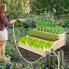 Kelly 3-tier Wooden Garden Bed, Raised Patio Flower Box, Outdoor Furniture - The Pop Home - 2 of 4