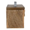 Scroll Carved Trinket Box Mango Wood & Metal - Foreside Home & Garden - 4 of 4