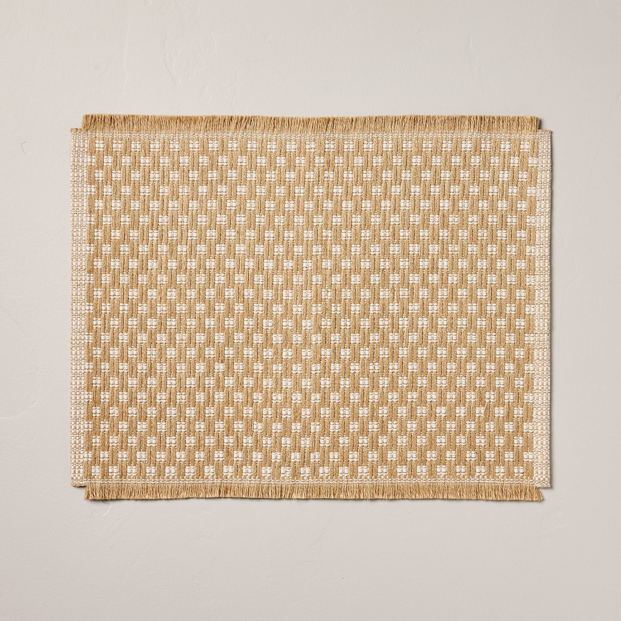 19" Patterned Placement Tan/Sour Cream - Hearth & Hand™ with Magnolia