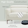 Tangkula Modern Loveseat 72.5" Fabric Sofa Couch w/ Adjustable Headrest & Metal Legs - 4 of 4