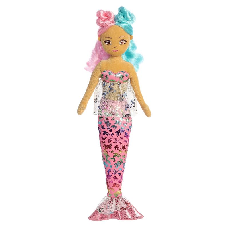 Aurora Large Flutter Fashion Sparkles Malala Sea Sparkles Enchanting Stuffed Doll Pink 17.5", 1 of 5