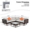 4 Pieces L-Shaped Wicker Patio Sofa Set,PE Rattan Garden Furniture Sets,Outdoor Sectional Sofa Couch with Cushions and Coffee Table-Coolbibila - 4 of 4