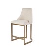 Ridstar Counter Stool with Metal Base For Dining Room & Counter-Cream - 2 of 4