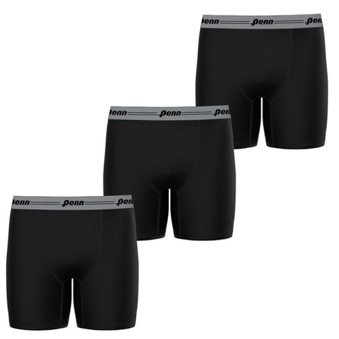 Premium Breathable Micro-Mesh Men's Boxer Briefs, 4 Pack - Black/Gray