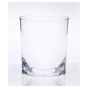 Oval Halo Acrylic Glasses Drinking Set of 4 DOF (12oz), Plastic Drinking Glasses, BPA Free Cocktail Glasses, Drinkware Set, Plastic Water Tumblers - 1 of 1