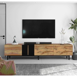 ORRD Modern TV Stand for 80'' TV, Media Console with 3 Doors, Large Storage Cabinet for Living Room or Bedroom - 1 of 4