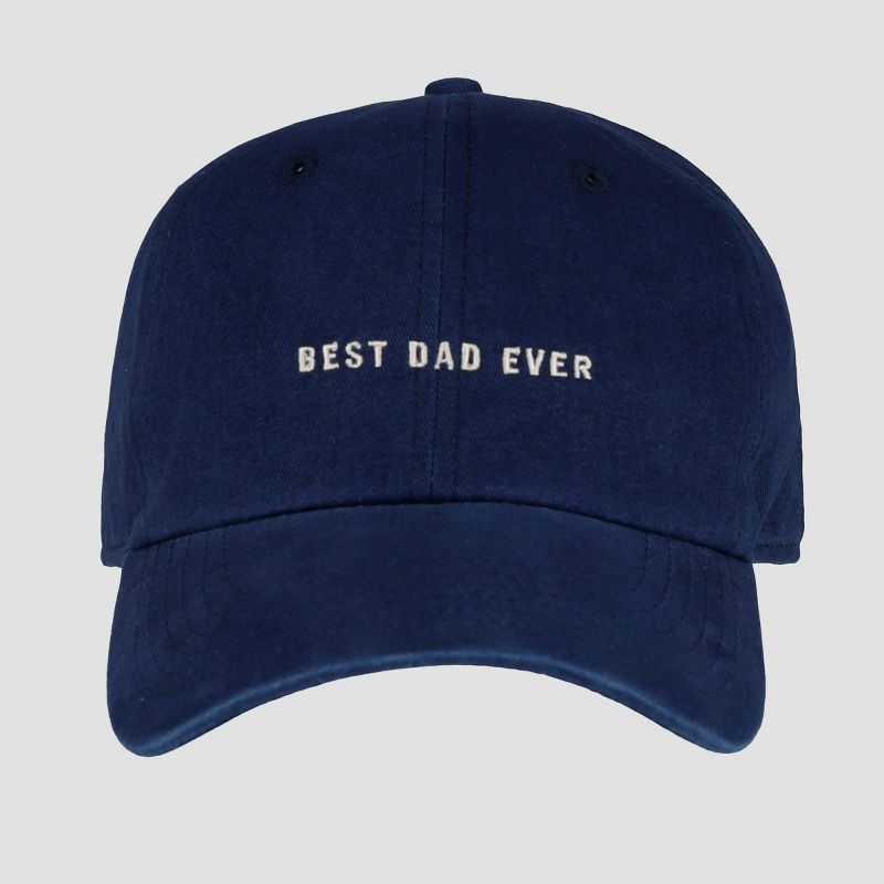 Wemco Men&#39;s Best Dad Ever Print Cotton Baseball Hat - Navy Blue, 2 of 7