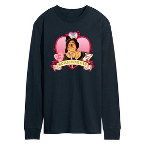 Men's - Wizard of Oz - Heart Scarecrow Long Sleeve Graphic T-Shirt - 1 of 4